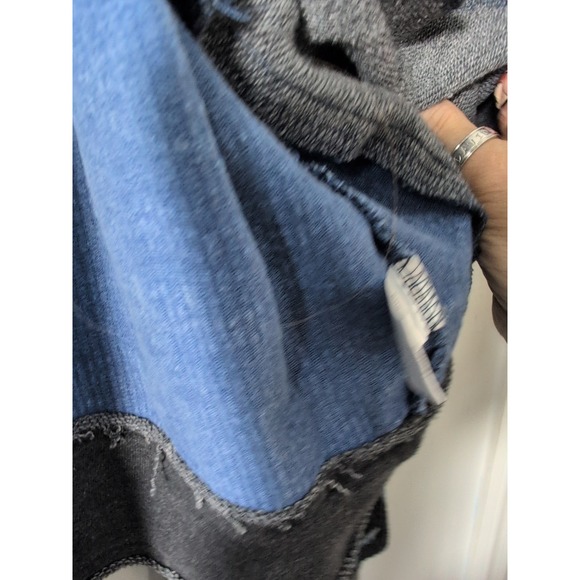 WHITE BIRCH ANIMAL PRINT Blue & Black CHEETAH corduroy jacket SHIRT  SHACKET XL - Picture 8 of 11